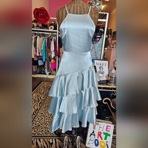 Elegant, Ruffled, Dress, Dance, Prom, Wedding, Summer, Spring, Travel, Formal